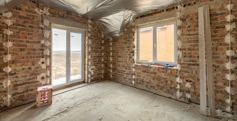 interior of home extension 